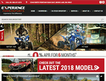 Tablet Screenshot of experiencepowersports.com